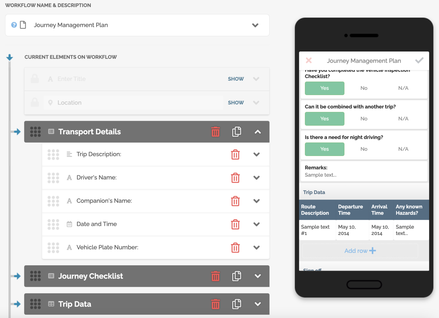 Journey Plan Riting Road Transport Safety: Journey Management Plan - SEE Forge creators of ...