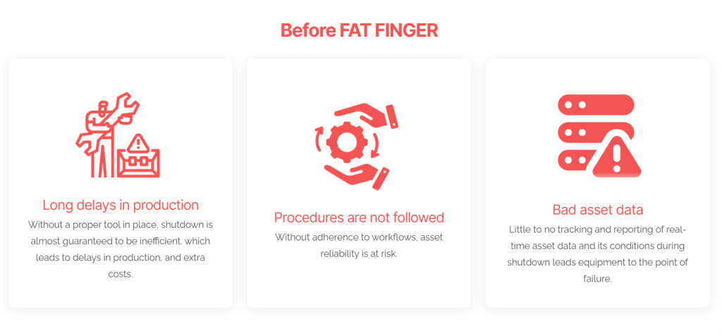 Create shutdown and turnaround timeline with FAT FINGER
