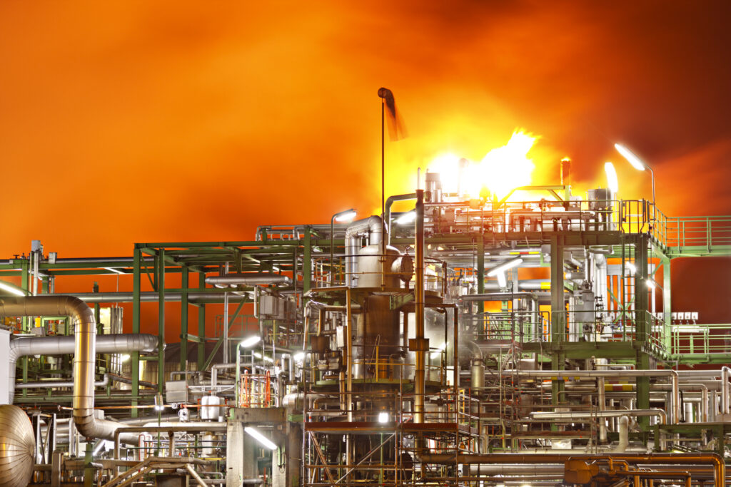 Take 5 Safety prevents accidents such as this fire in a refinery