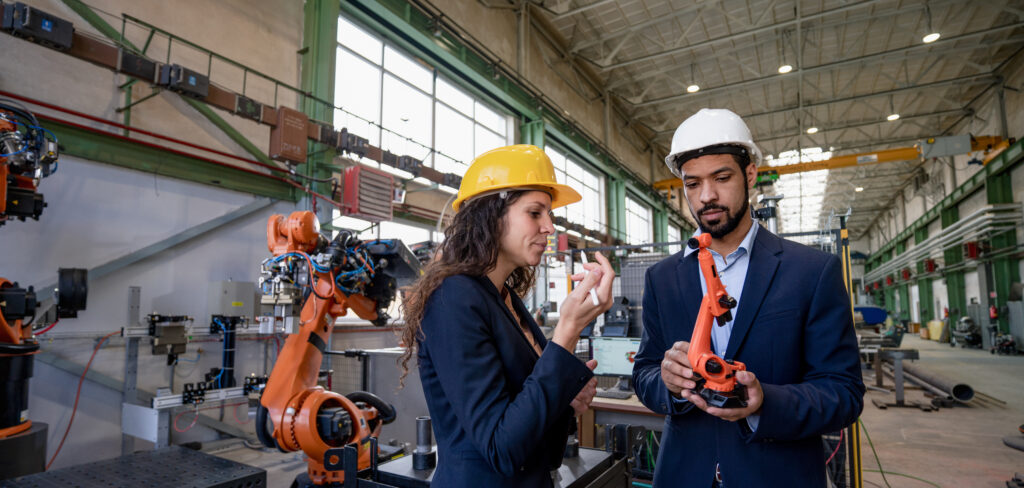 interconnected workforce in industrial robotic manufacturing